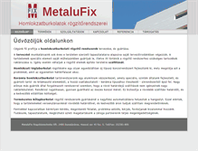 Tablet Screenshot of metalufix.com